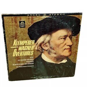 Klemperer Conducts Wagner Overtures (Vinyl, 1965) Angel S 36187 Good+ LP Record